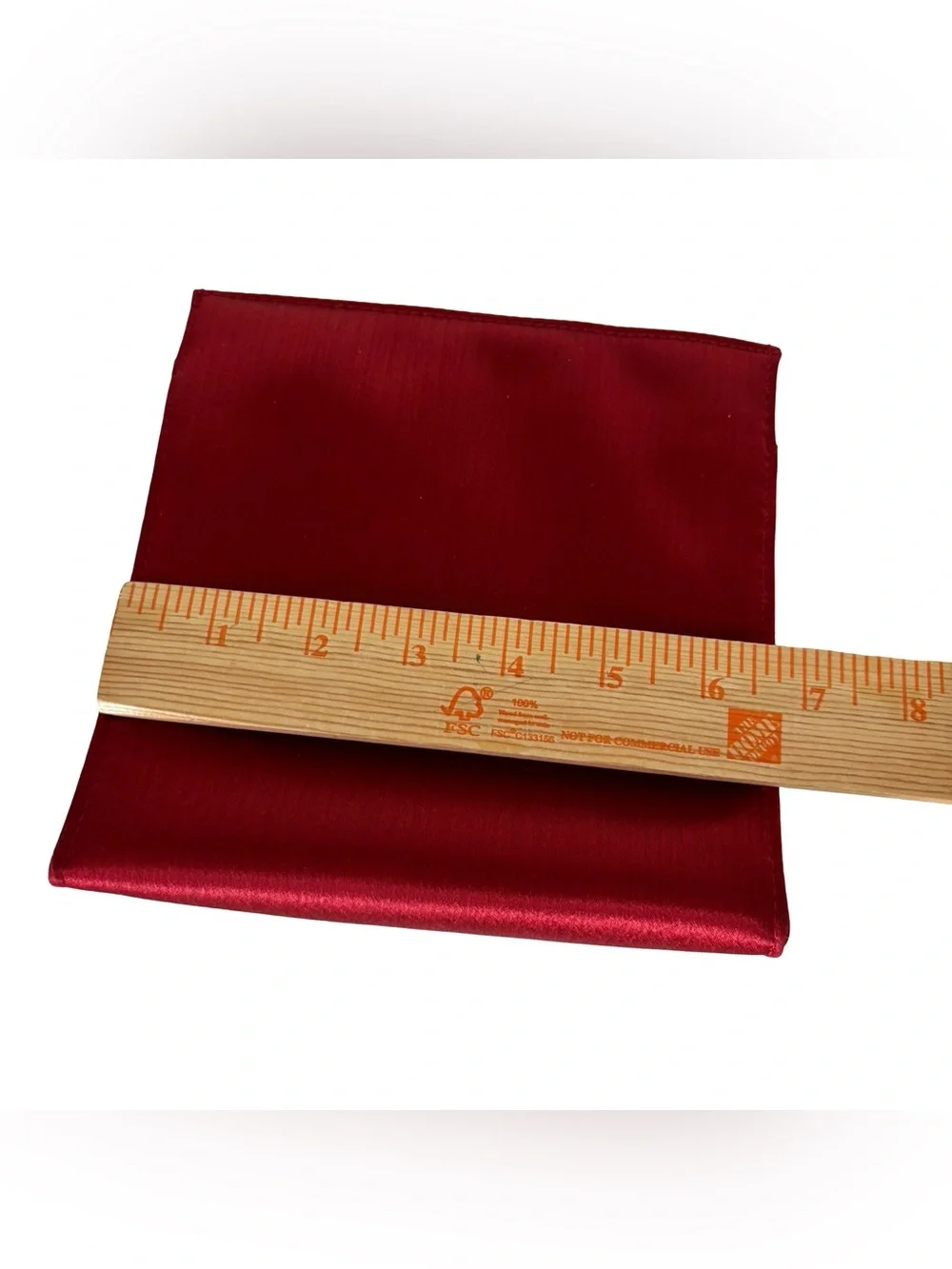 Yves Saint Laurent (YSL) Red Satin Parfums Pouch Vintage